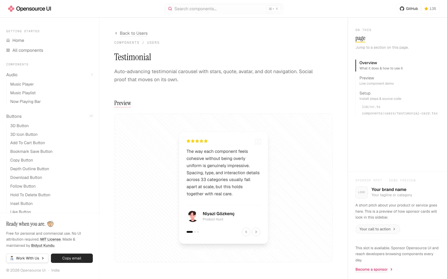 Testimonial: o carrossel de prova social que anda sozinho — a peça que a IA erra em três tentativas