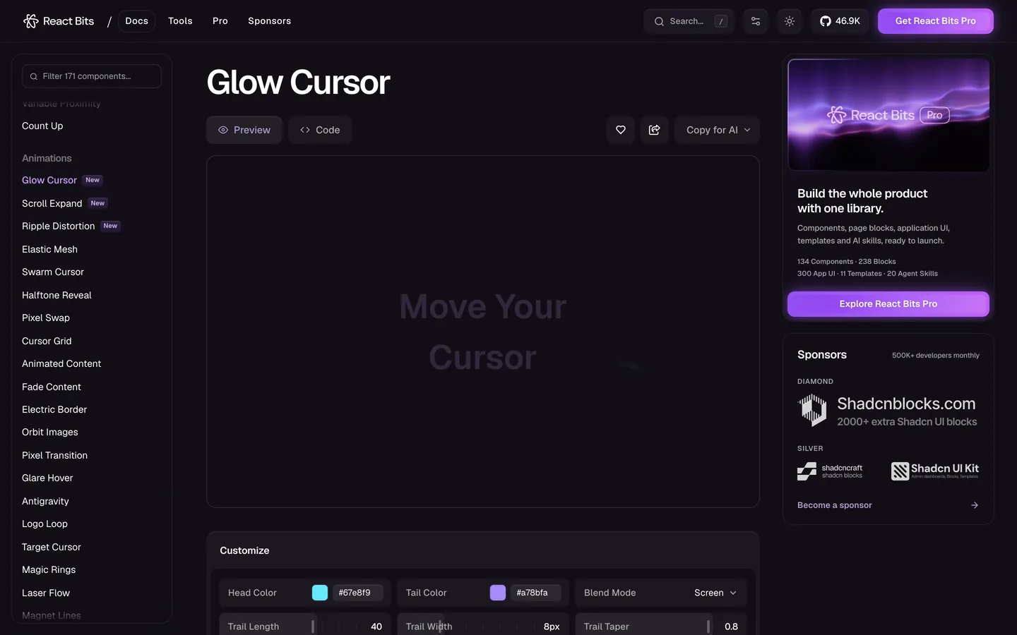 Glow Cursor: Move Your Cursor. O rastro só aparece mexendo o mouse